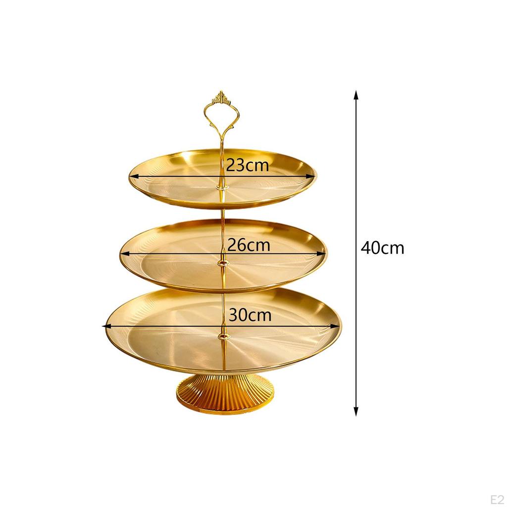 Cake Display Stand Food Server Holder Stainless Steel Cup Tower for Dessert