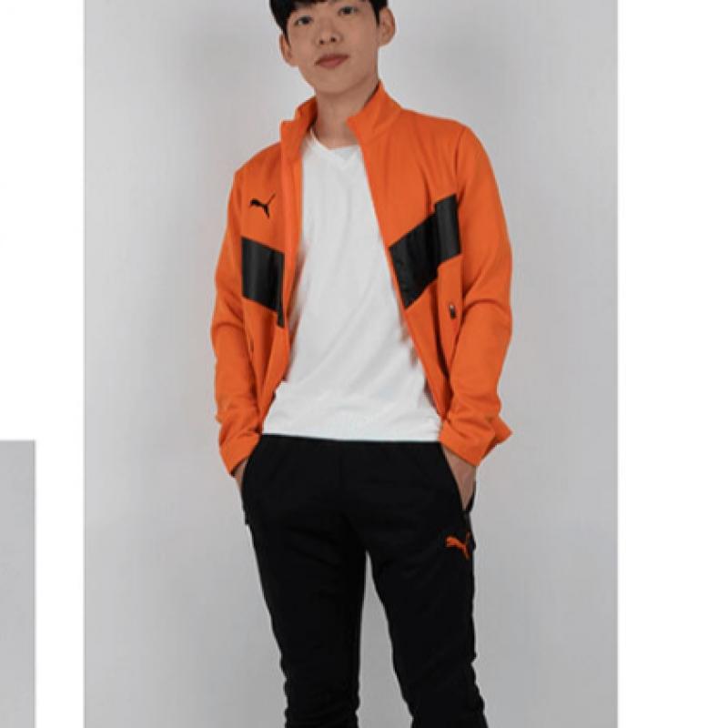 Puma Клубный зимний комплект из толстовок и ворсового тренировочного костюма оранжевого цвета