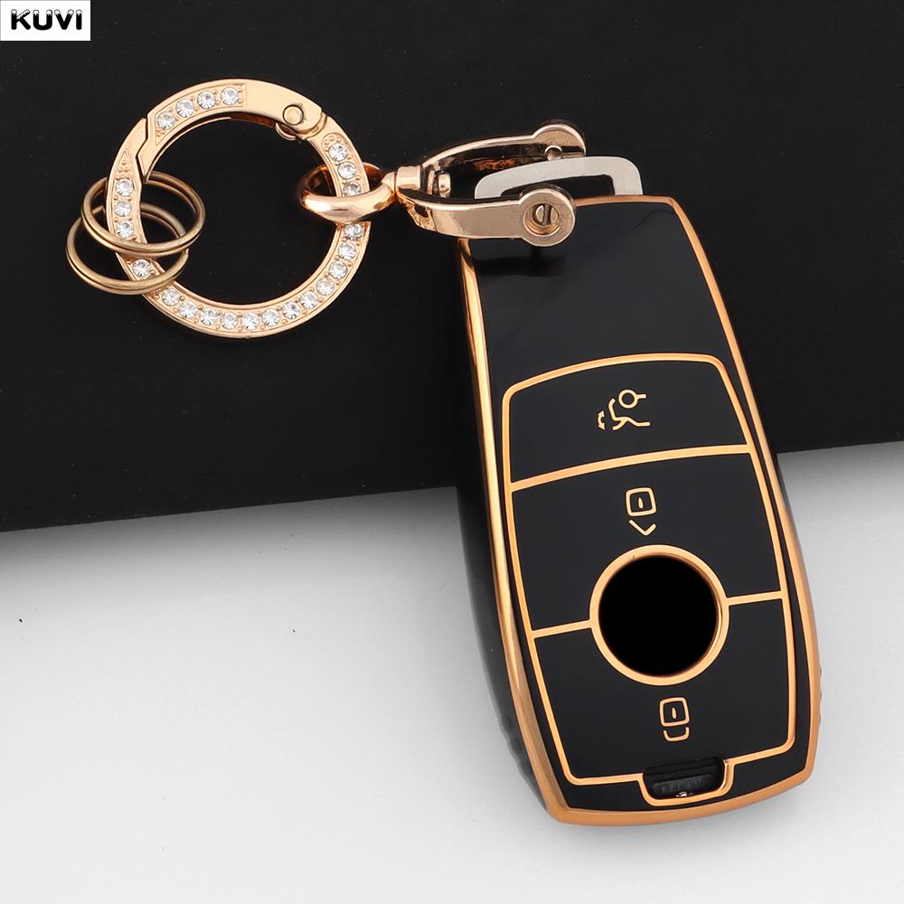 NHFW5 For Mercedes Benz A B C E S G GLB GLC GLE Class GLS W177 W205 W213 W222 G63 X167 E200 E300 AMG TPU Car Key Cover Case Fob Holder