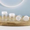 3/6/10Pcs Cosmetic Jars Travel Glass Containers Clear Buttercream Bottles With Lids & Inner Plug Mini Refillable Boxes