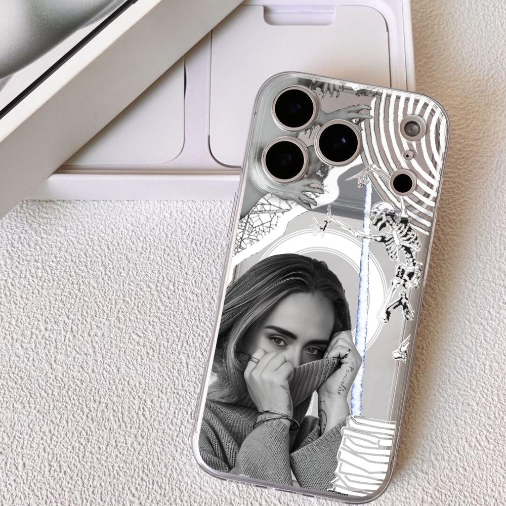 Чехол для телефона певицы А-Адель А-Акинс Для iPhone 17 16 15 14 13 12 Pro Max Plus С Магнитным Кристально Чистым Чехлом Беспроводная Зарядка