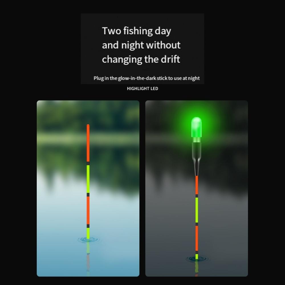 2 Set Luminous Drifting Tail LED Electronic Green/Red Glow Stick Night Fishing Glow Stick Men