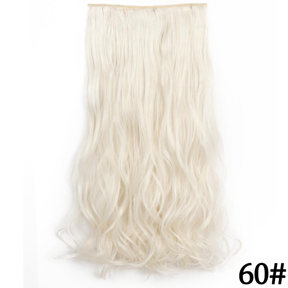 MERISIHAIR Длинные волнистые синтетические волокна 22 дюйма 5 зажимов для наращивания волос Волнистые прямые волосы Черный Коричневый Блондинка Повседневная одежда