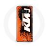 Чехол для Samsung Galaxy S8 plus KTM Logo белый оранжевый фон