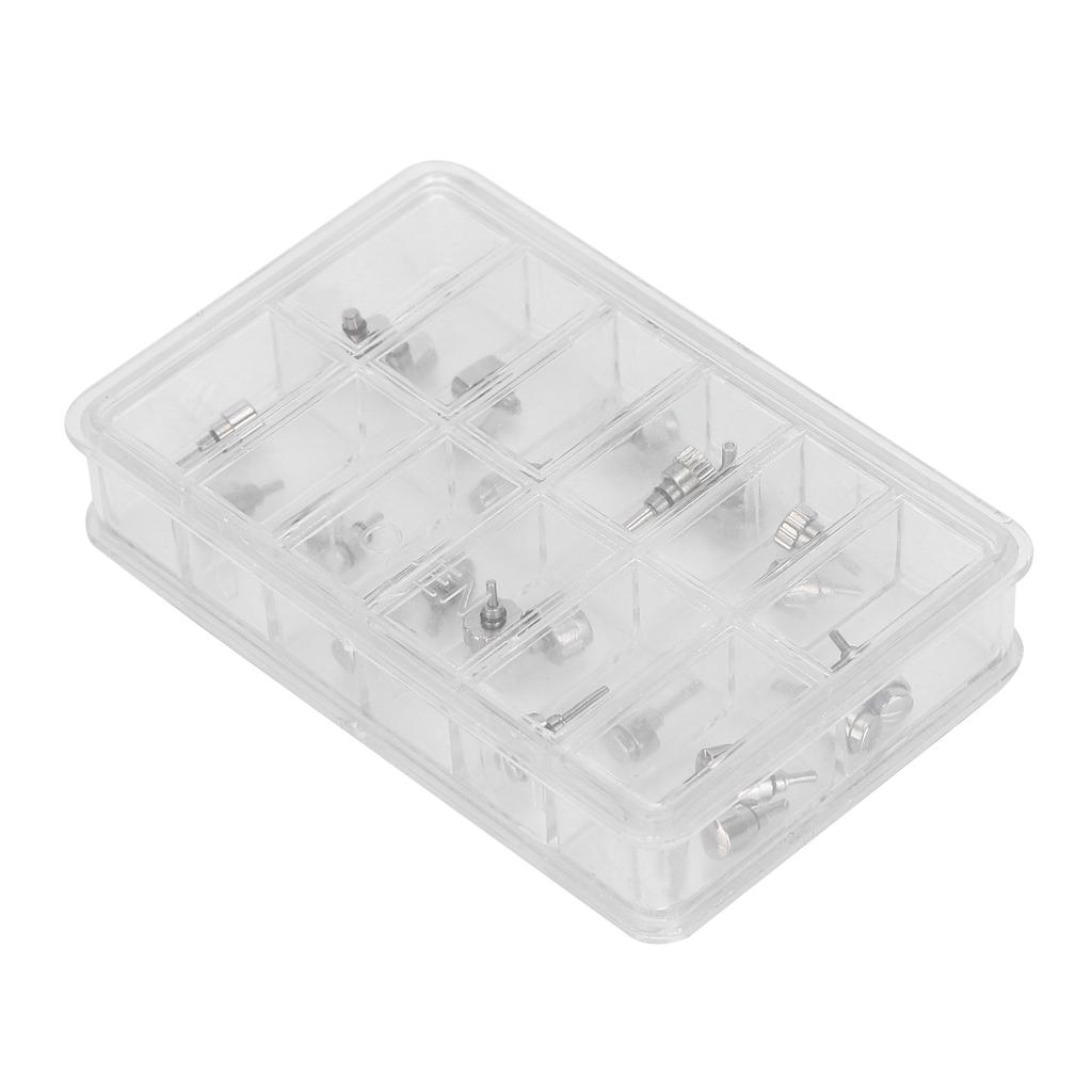 Коробка с 12 ячейками Инструмент для ремонта часов с кнопочным механизмом для часовщика
