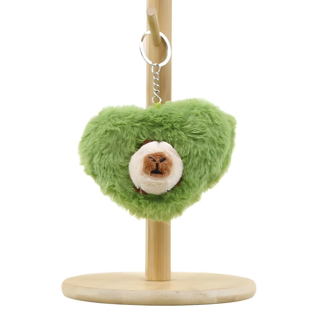 Lovely Capybara Plush Keychain Soft Pp Cotton Toy Bag Decoration