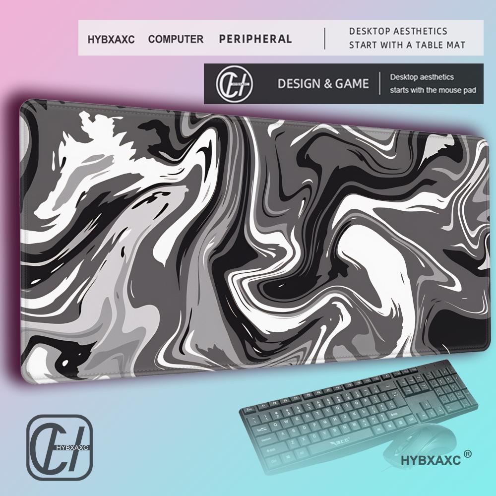 HYBXAXC Strata Жидкий Игровой Коврик для Мыши DuraGlyde Гладкая Поверхность Водонепроницаемое Нескользящее Резиновое Основание Заблокированный Край Настольный Коврик для Игроков