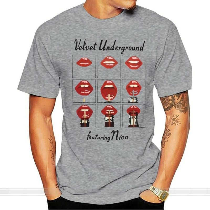 Футболка Velvet Underground с изображением Нико Slim Fit, классическая хлопковая мужская футболка с коротким рукавом