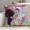 Sweet MMy Happy MarriageS Cushion Cover Breathable and skinfriendly linen pillowcase square removable and washable cushion