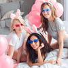 Love Heart Shape Sunglasses Women Rimless Frame Tint Clear Lens Colorful Sun Glasses FemaleGradient Sun Glasses Goggles Travel