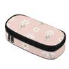Pencil Pouch Lightweight Durable 300D Polyester Secure Zipper with Mesh Pocket Removable Divider and Pen Slots for Boys Girls