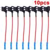 32V MINI SMALL MEDIUM Size Car Fuse Holder Add-a-circuit TAP Adapter Micro Mini Standard ATM Blade Fuse for Cars Vans 20/10/5pcs Fuse Holders1