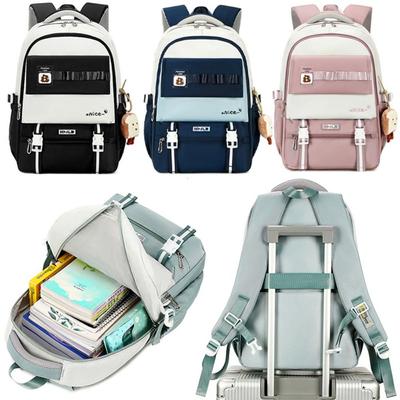 Новые школьные сумки большой вместимости с подвеской, легкий рюкзак, водонепроницаемая сумка для книг из ткани Оксфорд для путешествий