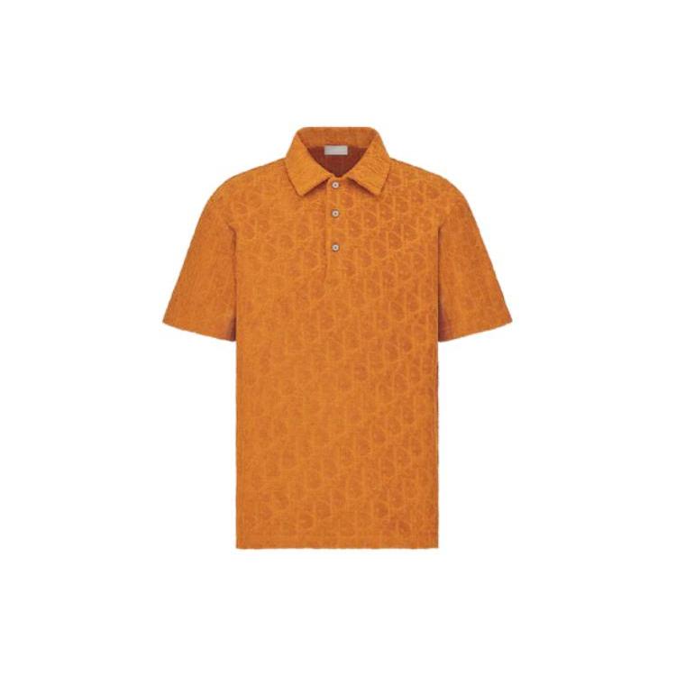 DIOR Quarterly New Products SS22 Polo Shirt Men's Orange 113J812A0614-C141