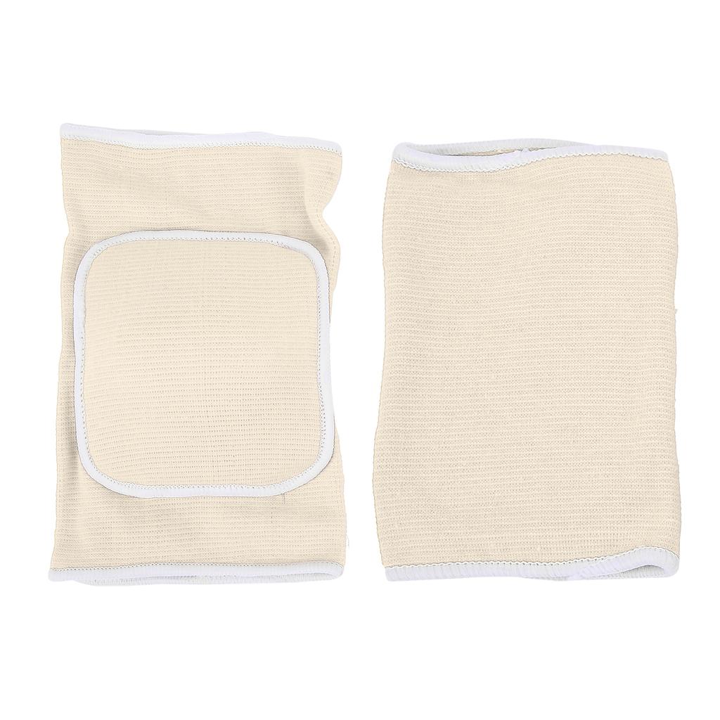 1 пара защитных наколенников, утолщенные губчатые наколенники для танцев, йоги, мульти-спорта, белые