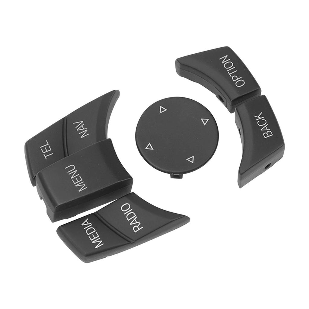 6 ШТ. Кнопка управления мультимедиа автомобиля Изысканная удобная на ощупь крышка кнопки-ручки Подходит для 1 3 5 6 серии Матовый черный