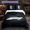 F1 Pattern Microfiber 3Pcs Bedding Set Decor Duvet Cover Set For Bedroom Home Use