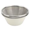 304 Stainless Steel Colander Set Microporous Fine Mesh Mini Metal Strainer with Mixing Bowl 14cm for