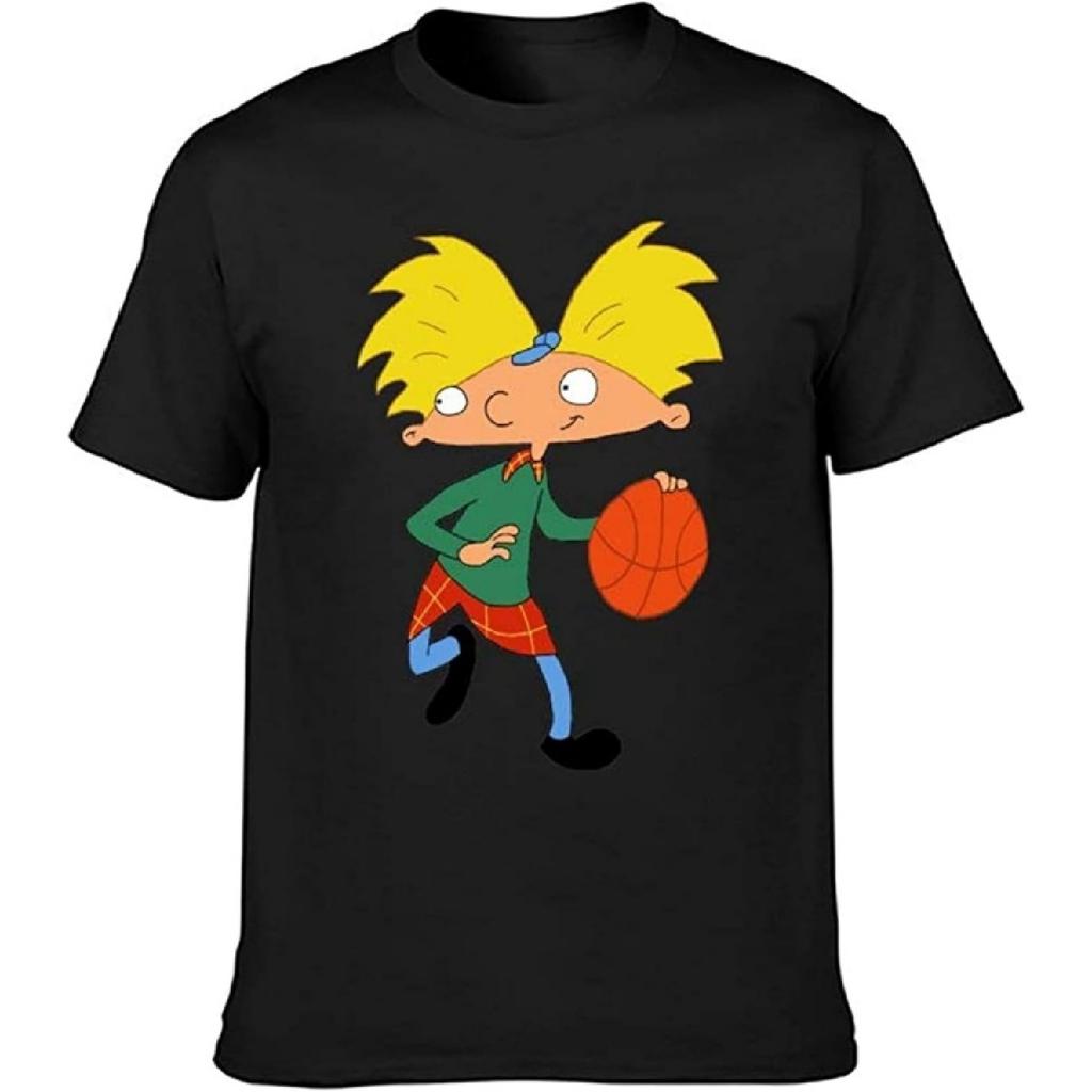 Мужская футболка Hey Arnold Джеральд Баскетбол С Днем Рождения Черная