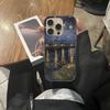 Чехол для телефона с картиной Ван Гога маслом Для IPhone 16 15 17 Pro 11 12 13 14 Pro Max Plus Мягкий Силиконовый Чехол-Ракушка с Волнистым Рисунком