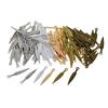 120 Pieces Vintage Style Feather Charm Pendant for Jewelry Making DIY Craft