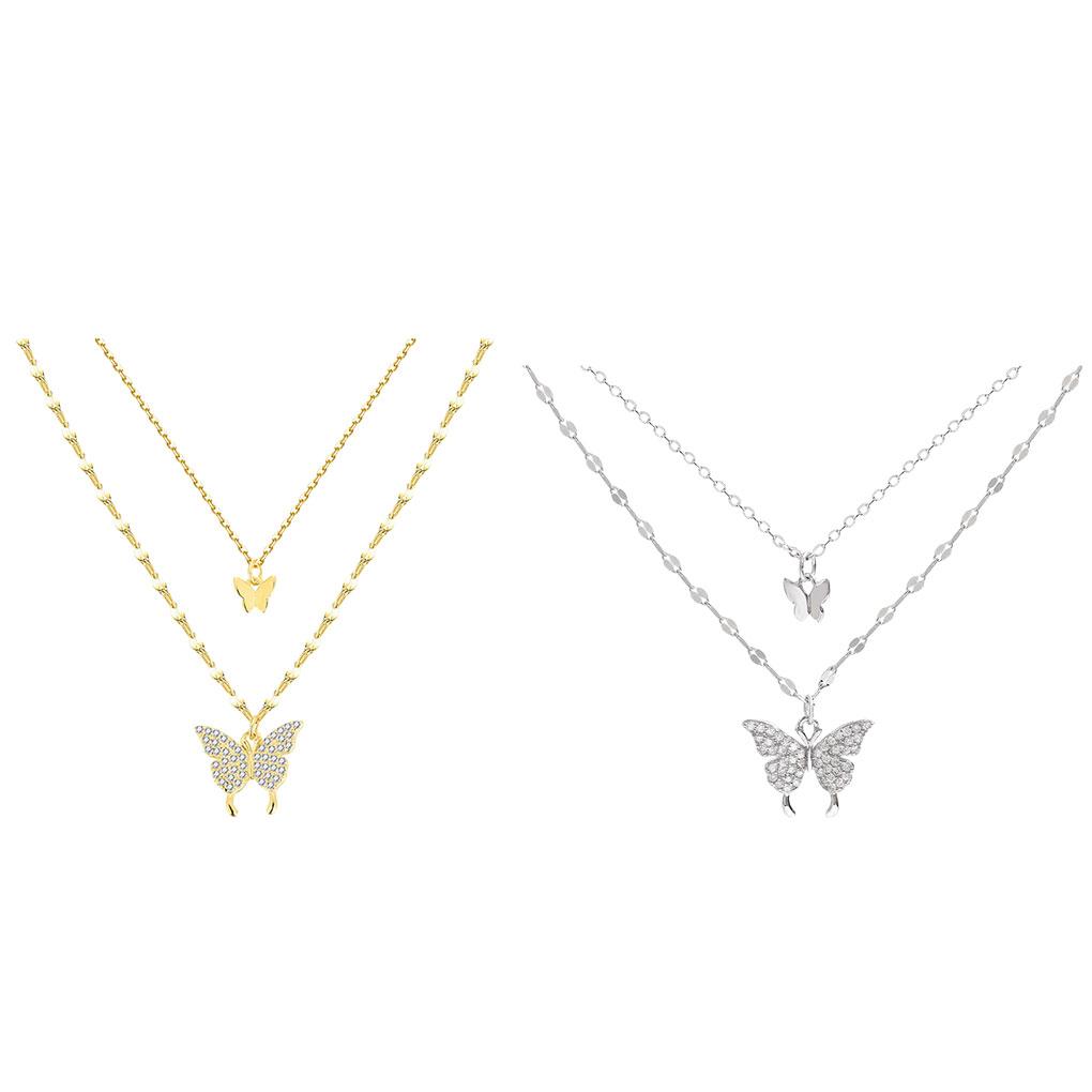 Look With Stunning Imitation Platinum Necklace Any Occasion Simple And Exquisite Style Alloy Female Exquisite Necklace, Silver