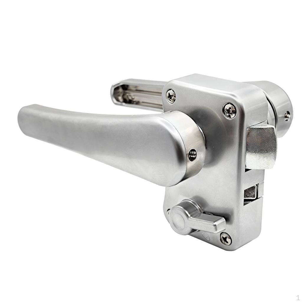 RV Toilet Door Lock Bathroom Metal Furniture Hardware Easy Installation Latch Level for