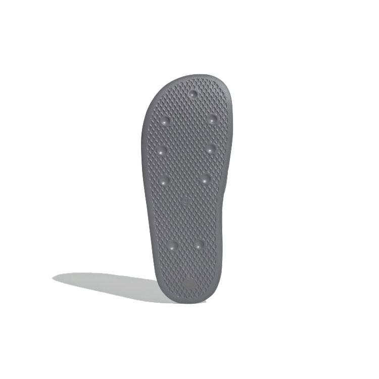 adidas Кроссовки Adilette Lite Slides с логотипом-трилистником - серые унисекс-кроссовки серо-трехцветные облачно-белые FU7592