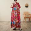 DIMANAF Women 2024 Plus Size Spring Summer Oversize Style Dress Beach Elegant Floral Long Dress Oversize Basic Loose Dress Plus Size