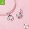 A Family Of Three Pendants Cross-Border E-Commerce 925 Silver Love String Beads Diy Bracelet Accessories Mother'S Day