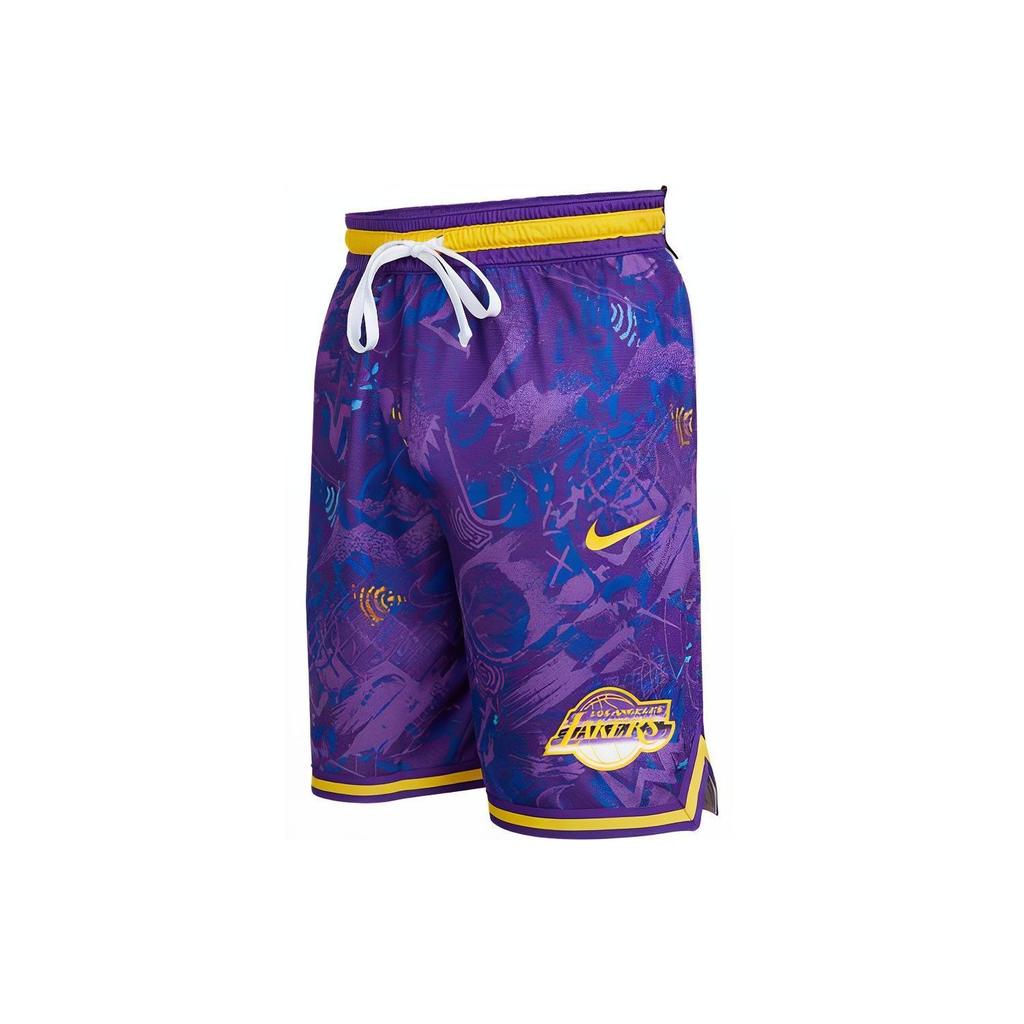 Nike Lakers Sports Knit Shorts Men Bottoms DJ4036-504