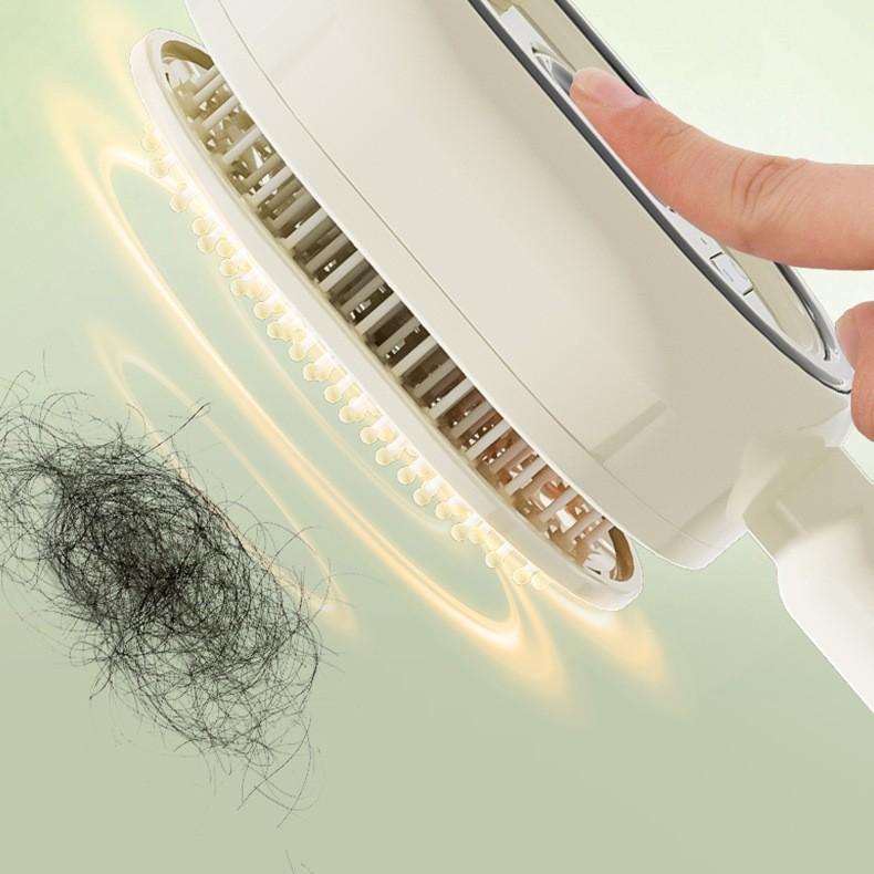 Electric Mist Paddle Brush, Essential Oil Atomizing Scalp Massage Comb, Self-Cleaning Anti-Static Tangle-Free Volumizing Hairbrush
