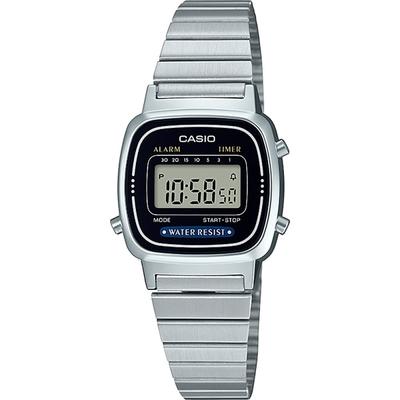 Унисекс LA670WA-1A2JF (Стандартные часы) Часы Square Watch Silver resin Цифровые