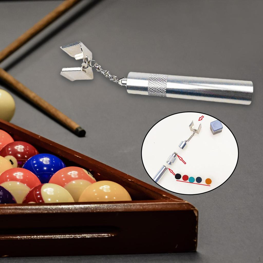 Billiard Pool Cue Chalk Holder, Pocket Carrier for Entertainment