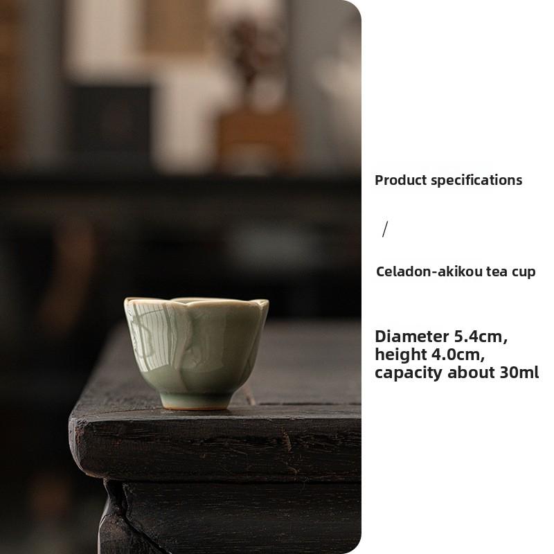 Ретро селадоновая чайная чашка Набор для чая Кунг-фу креативная полностью ручной работы домашняя маленькая чашка для дегустации чая чашка мастера для питья чая чашка для дегустации чая