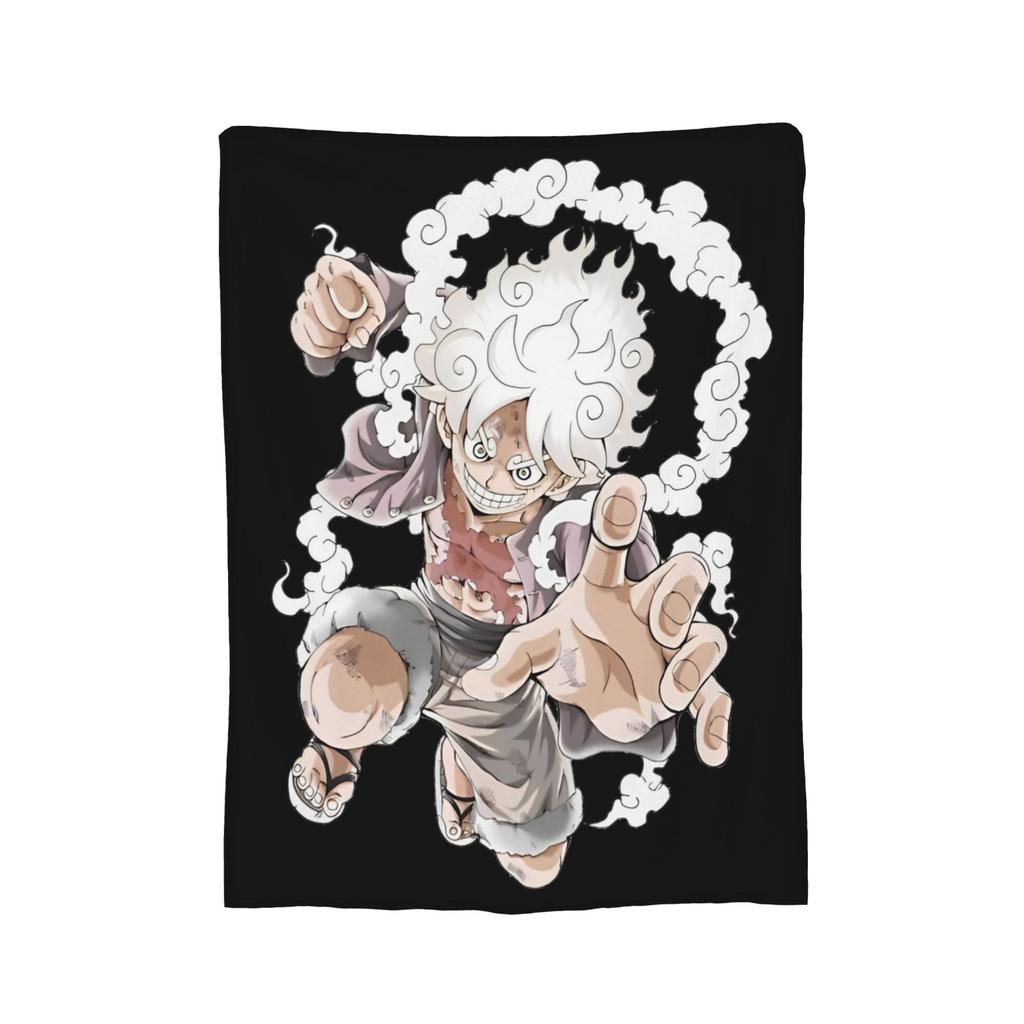 Japanese Anime Blanket Fleece Spring Autumn Luffy Anime Multifunction Lightweight Thin Throw Blanket for Bed Travel Bedspreads