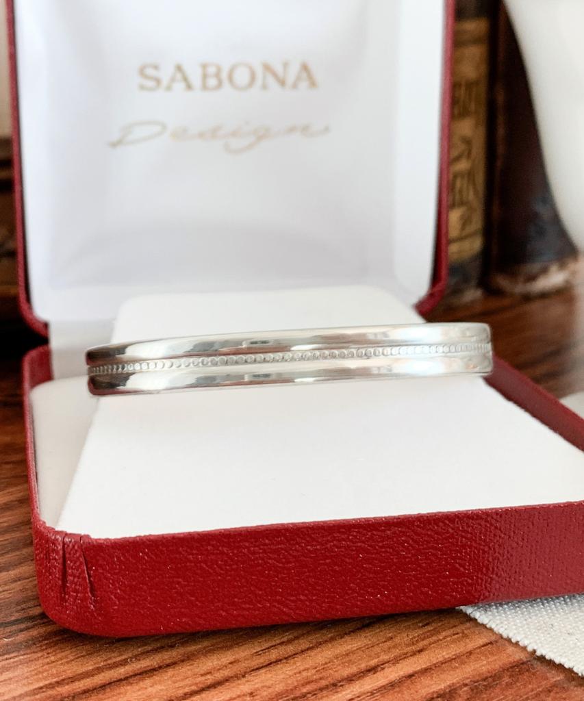Браслет Sabona London S6 с серебряным покрытием, медный, модель Windsor