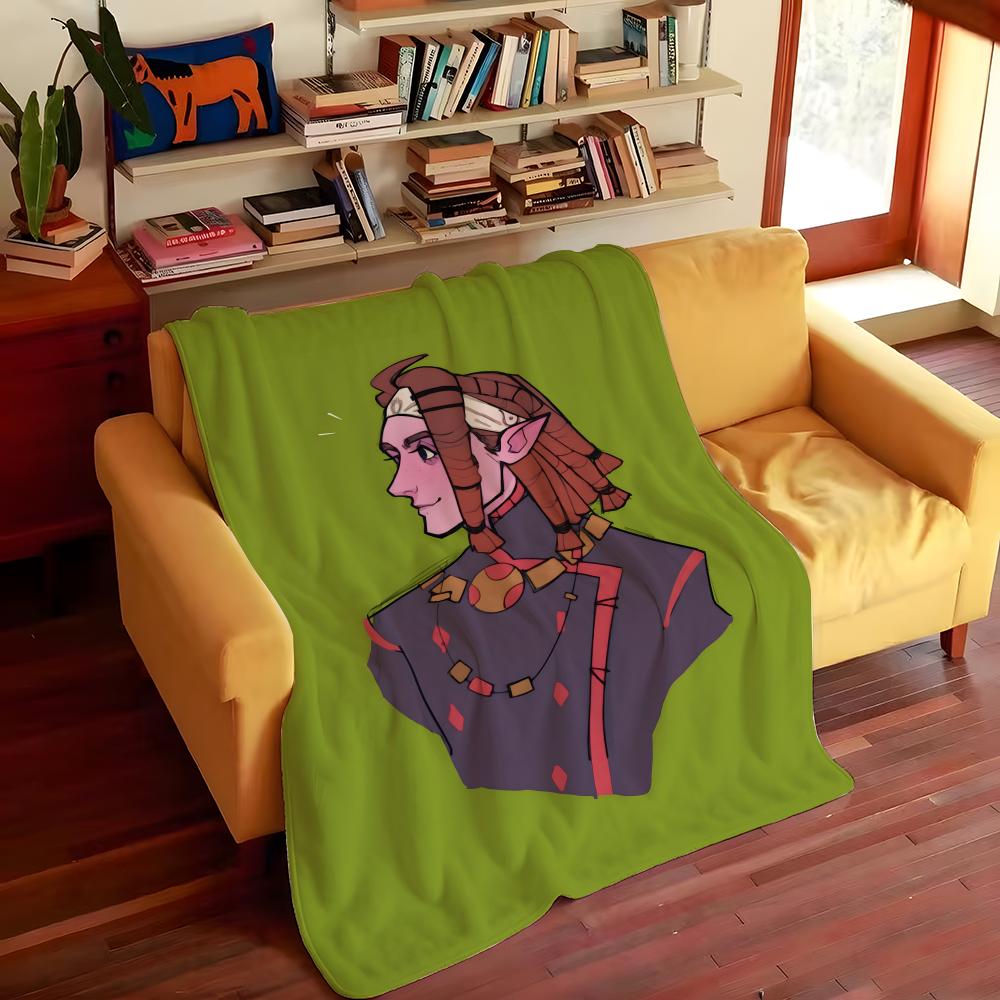 Игровое одеяло P-Palia Throw, Фланелевое, Уютный Принт, Портативное, Прочное, Машинная стирка, Милое, Крутое