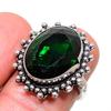 Chrome Diopside Gemstone 925 Sterling Silver Jewelry Ring Size 7.5