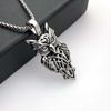 Stainless Steel Jewelry For Men And Women Vintage Owl Alloy Pendant Titanium Steel Necklace Sweater Chain