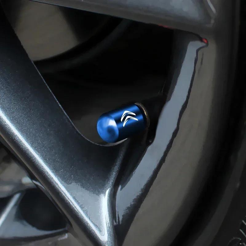 4pcs Car Anti-Dirty Tyre Air Valve Stem Cap Cover for Citroen C4 Aircross Picasso Berlingo C-ELYSEE C3 C2 Cactus C5 Saxo Xsara amv123