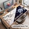 Abstract Personalized Theme Customized Mouse Pad Personalized Print Name Text Desk Mat For Home Office Table Decor
