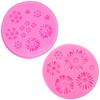 2Pcs/Set 3D Small Daisy Cake Molds Silicone Pan Tray Mould Flowers Baking Moulds for Cake Candy Chocolate Soap Jelly Sugar Mould