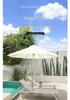Outdoor Aluminum Lounge Chair: Waterproof, Sun-Protected for Poolside, Courtyard, and Beach Relaxation.