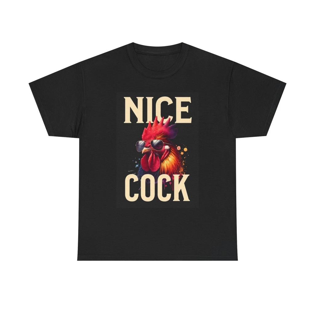 Men's and Women's T-shirts Nice Cock Graphic
