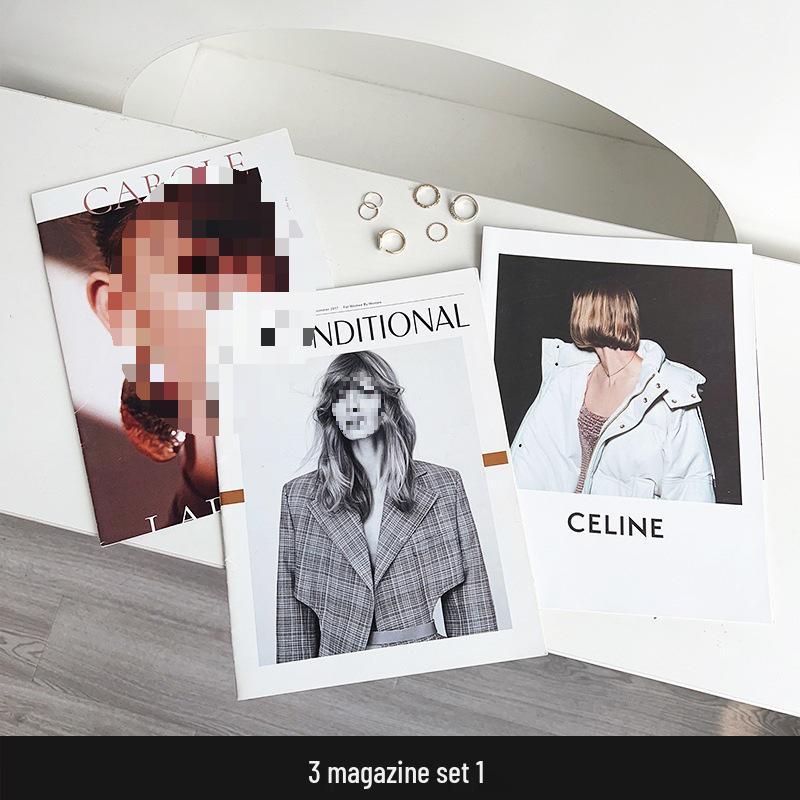 Блокнот в английском стиле: Обложка модного журнала и реквизит для макета сцены