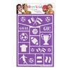 Pochoir de maquillage Grim'tout - Sport - Marque GRIM TOUT - Pour enfants à partir de 3 ans - Bleu