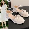 Korean Flat-bottomed Fairy with Skirt Shoes Bag Head Sandals Female Summer 2025 New Mary Jane Shoes Female