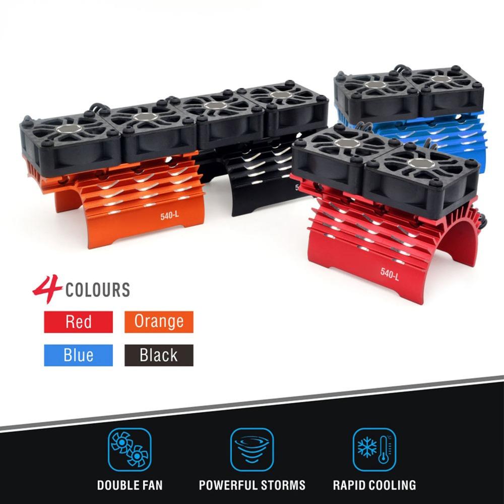 36mm Motor Cooling Fan 28000 RPM RC Motor Cooling Fan Durable Dual Cooling Fans  For RC Truck