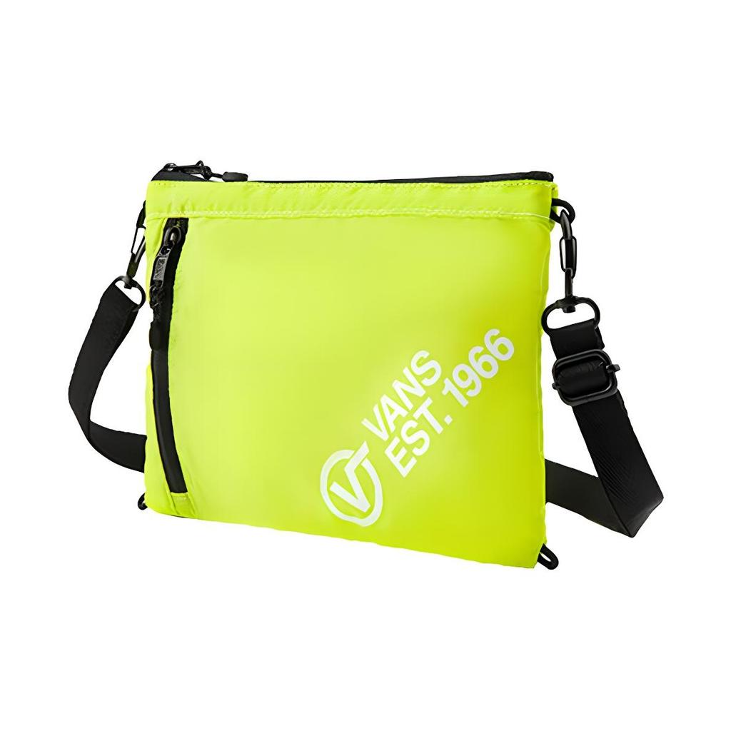Vans Sports Casual Polyester Crossbody Shoulder Bag Unisex bags Fluorescent-Green VN0A4BP3ZUD